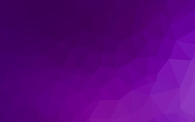 Light Purple vector shining triangular pattern. Modern geometrical abstract illustration with gradient. Completely new design for your business.