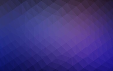 Dark Purple vector polygon abstract backdrop. A vague abstract illustration with gradient. New texture for your design.