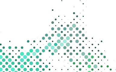 Light Green vector layout with circle shapes. Illustration with set of shining colorful abstract circles. Pattern for ads, leaflets.