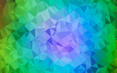 Light Multicolor, Rainbow vector low poly layout. A vague abstract illustration with gradient. Elegant pattern for a brand book.