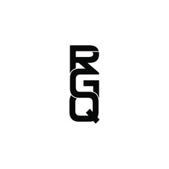 rgq letter original monogram logo design