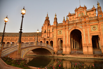 Fototapeta premium Plaza de Espana in Seville, Spain