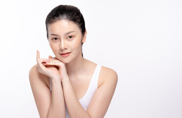 Beauty young woman healthy skin natural make up young beautiful model cosmetic and spa concept