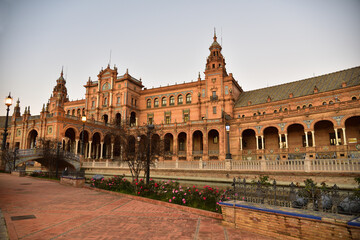 Fototapeta na wymiar Plaza de Espana in Seville, Spain