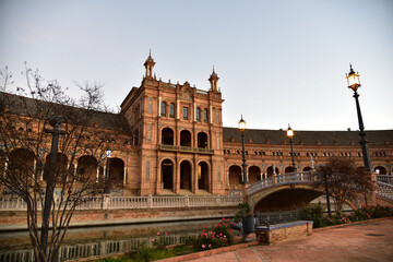 Fototapeta premium Plaza de Espana in Seville, Spain