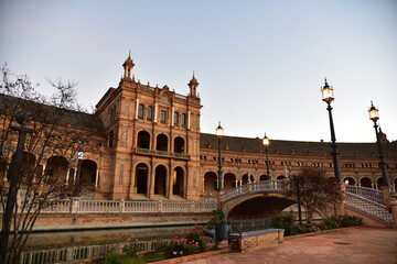 Fototapeta premium Plaza de Espana in Seville, Spain