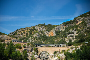 Vue panoramique du pont du diable