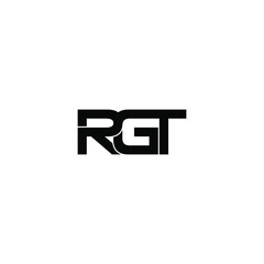 rgt letter original monogram logo design