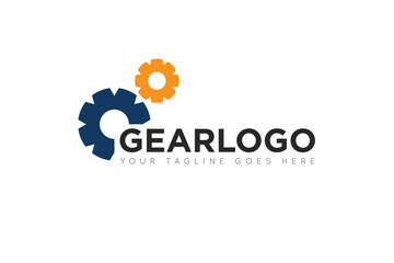 modern gear service logo, icon, symbol, vector illustration