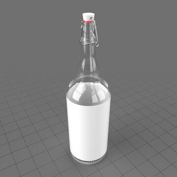 Empty sangria bottle