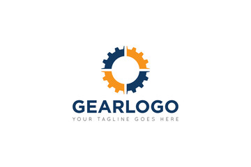 modern gear service logo, icon, symbol, vector illustration