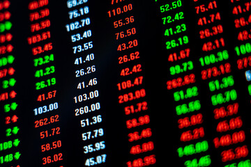 Fototapeta premium Stock market securities trading data background