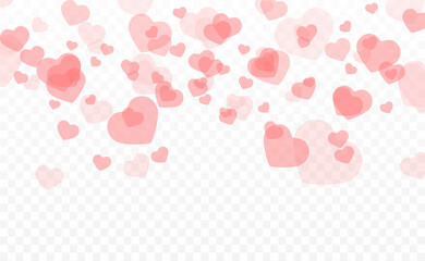 Happy Valentine's Day vector illustration on a beautiful background with beautiful hearts.