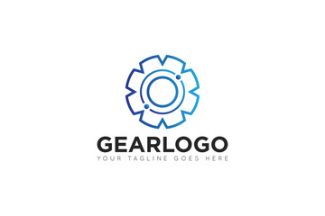modern gear service logo, icon, symbol, vector illustration