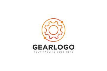 modern gear service logo, icon, symbol, vector illustration