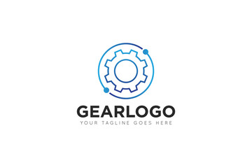 modern gear service logo, icon, symbol, vector illustration