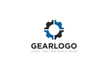modern gear service logo, icon, symbol, vector illustration