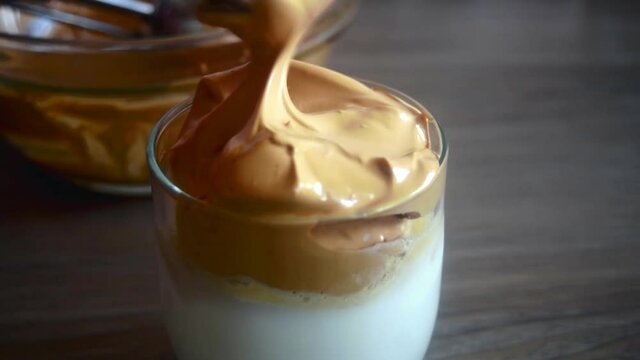 chocolate mousse dessert. Whipped mocha