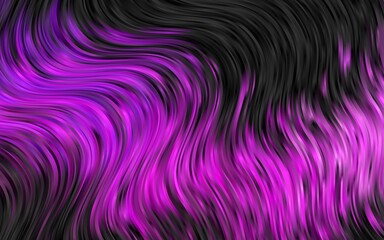 Light Purple vector backdrop with bent lines. Colorful abstract illustration with gradient lines. The template for cell phone backgrounds.