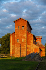 Old Grain Elevator at Sunrise