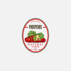 Fruits and Vegetables Vintage Logo Design Inspiration For Farm Or Agriculture Business