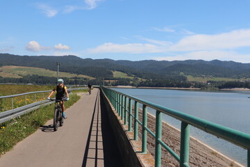 Velo Czorsztyn, szlak rowerowy, Jezioro Czorsztyńskie © Monika