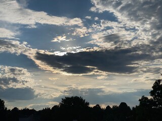 sunset in the mountains