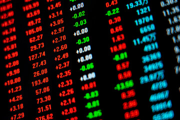 Fototapeta premium Stock Securities Trading Data Background