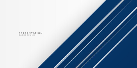 Simple modern blue white abstract presentation background for business and corporate