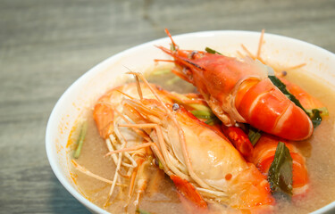 Tom Yum Kung in a Cup
