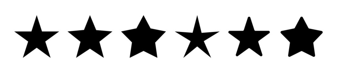 Obraz premium Star set icon vector illustration