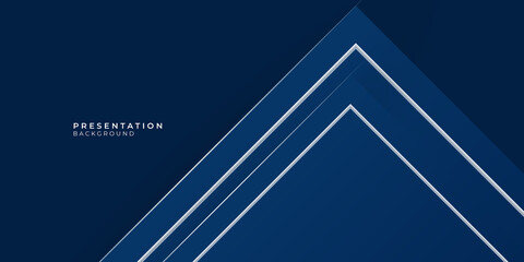 Abstract modern blue background with triangle white lines for business and corporate