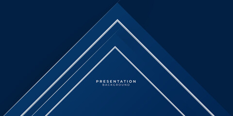 Abstract modern blue background with triangle white lines for business and corporate