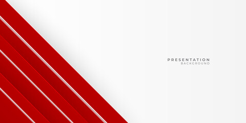 Geometric red white abstract background