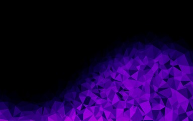 Light Purple vector polygon abstract backdrop. Triangular geometric sample with gradient.  Polygonal design for your web site.