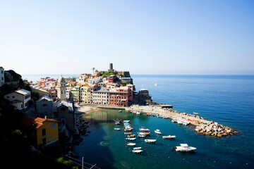 Fototapeta na wymiar Manarola town in Cinque Terre, La Spezia, italy