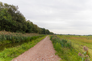 Dirt road south of Groningen, the Netherlands