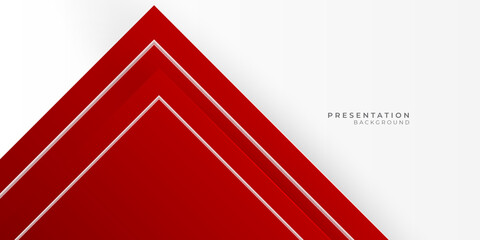 Abstract technology geometric red color shiny motion background.