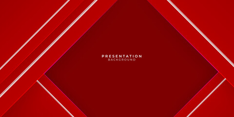 Abstract white lines pattern technology on red gradients background