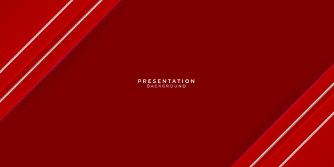 Red abstract presentation background with white lines triangles shapes