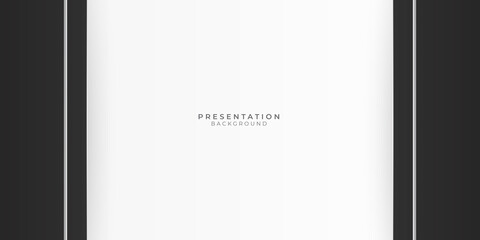Modern abstract black white presentation background with business and corporate concept