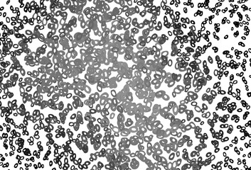 Dark Silver, Gray vector template with circles.