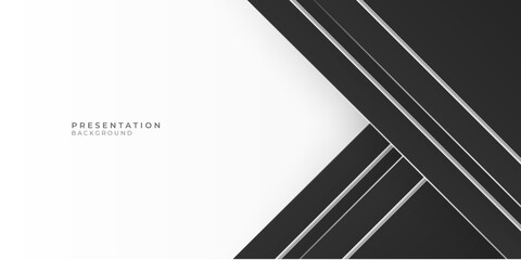 White black geometric technological background. Template brochure and layout design