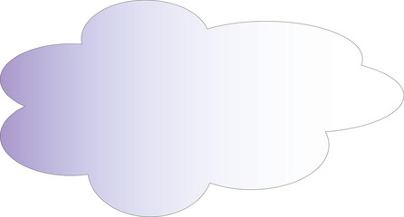 White-purple fluffy little cloud