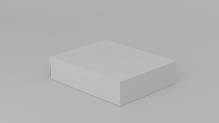 Blank cardboard package boxes mockup. Medicament realistic white square cosmetic, medical or product box packaging , layout of boxes different positions for design or branding, 3d render