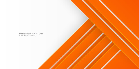 Hi-tech orange shapes abstract vector background
