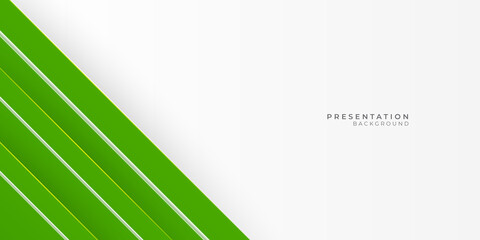 Green white abstract presentation background