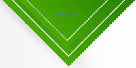 Green white abstract presentation background