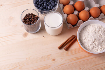 different ingredients for baking or cooking