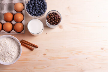 different ingredients for baking or cooking